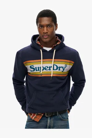 Superdry Venue Logo Stripe Relaxed Hoodiexlarge