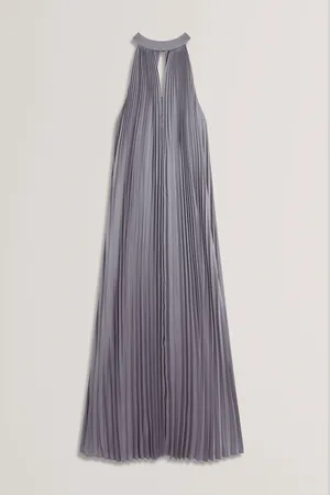 Ted Baker Grenya Pleated V-Neck Maxi Dress38