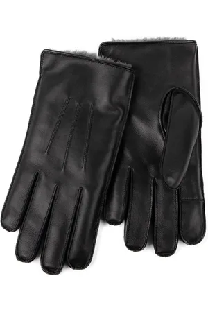 Totes Isotoner Premium 3 Point winterhandschoenen van leer met voering van imitatiebontL-XL