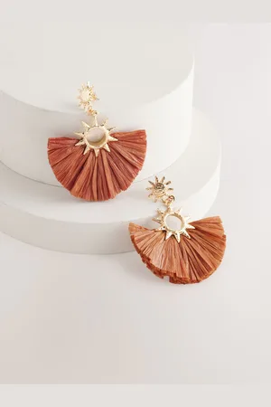 Next Raffia Sun Statement Earringseen