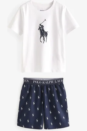 Ralph Lauren Navy 100% Cotton Pyjamas Set10 Jaar (140cm)