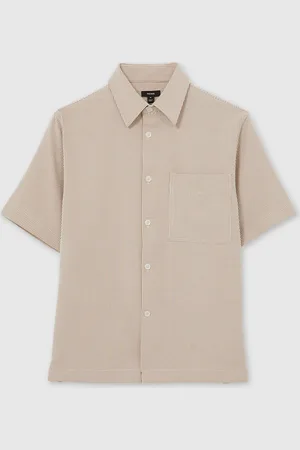 Reiss Sensei Seersucker Stripe ShirtLarge