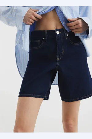 River Island Longline Bermuda Denim 100% Cotton Shorts38