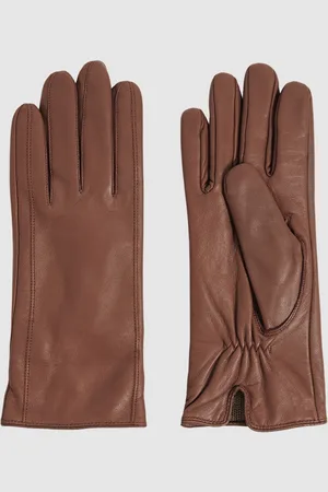 Reiss Giselle Leather GlovesS-M