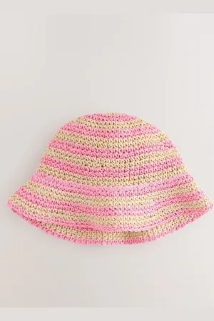 Next 100% Cotton Straw Cloche Bucket Hat (3mths-16yrs)166168cm