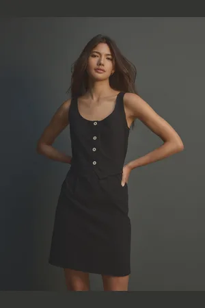 Next 100% Cotton Sleeveless Waistcoat Mini Dress42