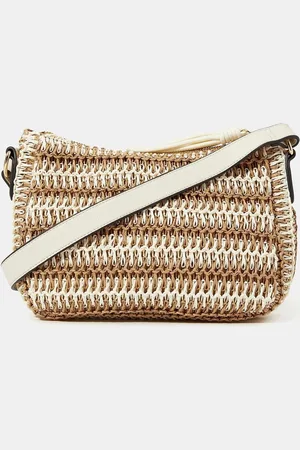 Accessorize Two-Tone Woven Cross-Body Bageen