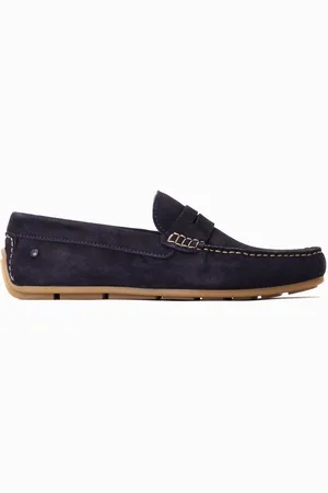 Base London Blue Collins Slip-On Loafersuk10eu44