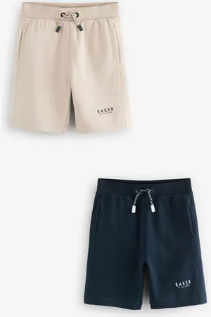 Ted Baker Ecru/Navy 100% Cotton Shorts 2 Pack146152cm