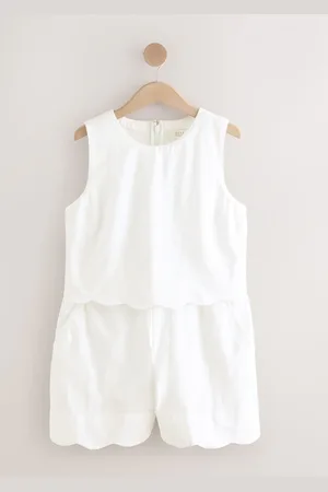 Next Sleeveless Scallop Edged Playsuit42tall