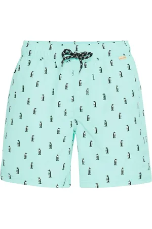 Blend Zwemshort met gemengde pinguïnprintmedium