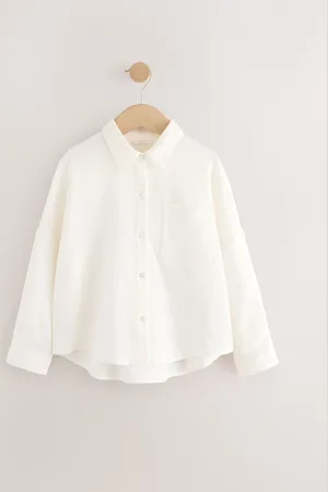 Next Oversized 100% Cotton Shirt (3-16yrs)166168cm