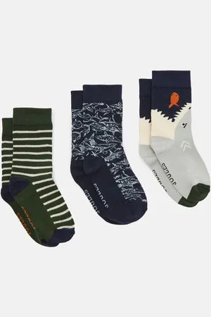 Joules Neat Feet verpakking van 3 paar jongenssokkenUK 6