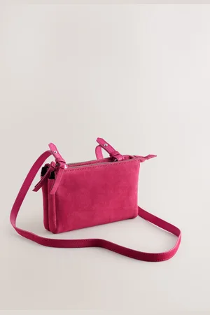 Next Suede Double Zip Cross-Body BagEén