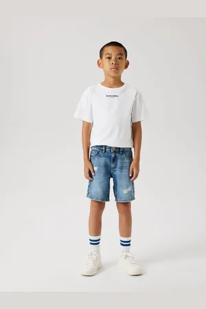 NAME IT Loose Fit Distressed Denim Shorts152158cm