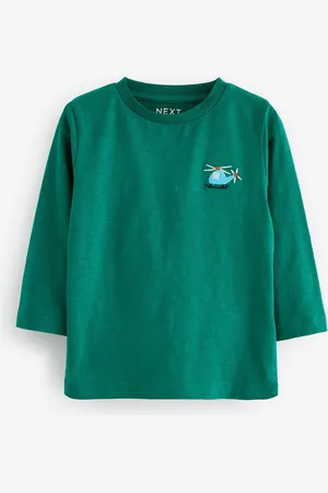 Next 100% Cotton Long Sleeves Semi Plain T-Shirt (3mths-7yrs)4