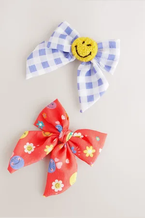 Next SmileyWorld Statment Bow Clips 2 Packeen