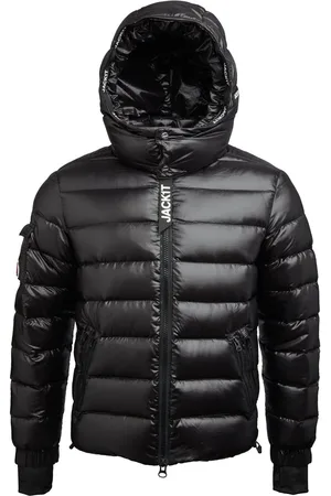 Jack1t Squadra Slick Hooded Black JacketM