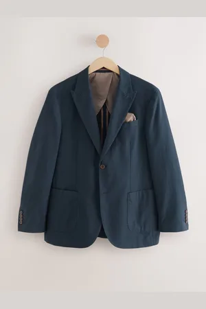 Next Regular fit blazer van katoenmix met linnen en lyocell50r