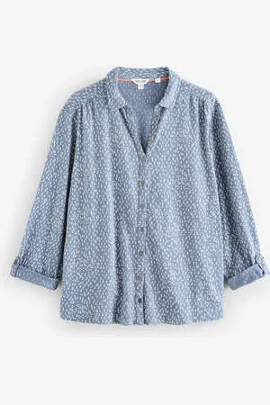 White Stuff Annie jersey 100% katoenen overhemd44