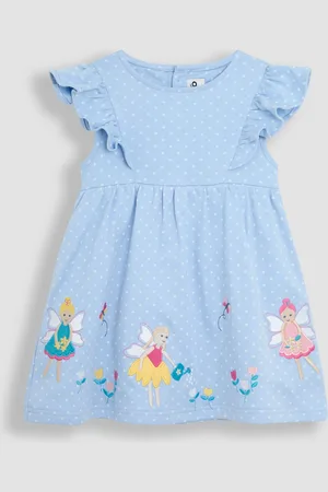 JoJo Maman Bébé 100% Cotton Appliqué Summer Dress9298cm