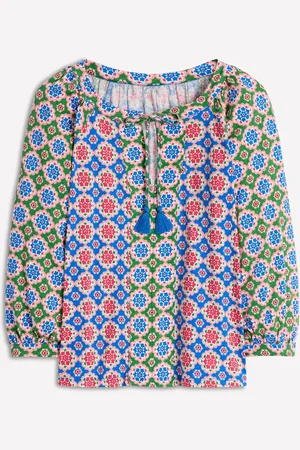 Boden Blouson Sleeve Raglan 100% Cotton Topmedium