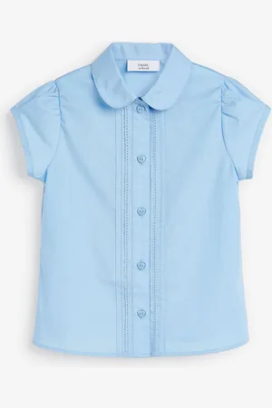 Next Schoolblouse met pofmouwen en kantafwerking (3-14 jr)4 Jaar (104cm)