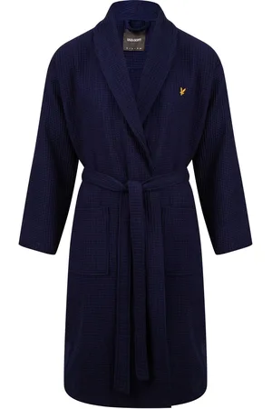 Lyle & Scott 100% katoenen premium badjas met wafeldessinL