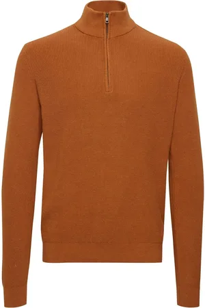 Blend 100% Cotton Quarter Zip Knitted Sweat JumperXXL