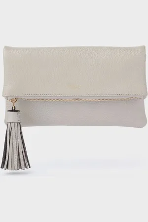 Osprey Bexley Grainy clutch van korrelig leerEén