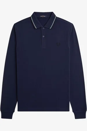 Fred Perry Mens Blue 100% Cotton Twin Tipped Polo ShirtM