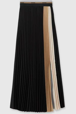 Reiss Iris Pleated Waistband Detail Midi Skirt32