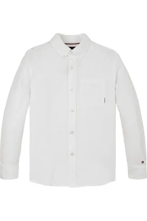 Tommy Hilfiger Relaxed Linen Blend Long Sleeve Shirt104110cm