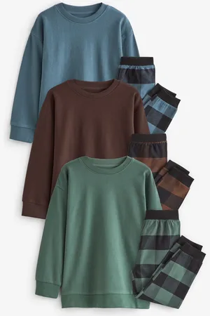 Next 3 Pack Woven Check 100% Cotton Pyjamas (3-16yrs)4 Jaar (104cm)