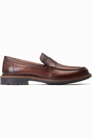 Base London Ivey Slip On Penny Black Loafersuk10eu44