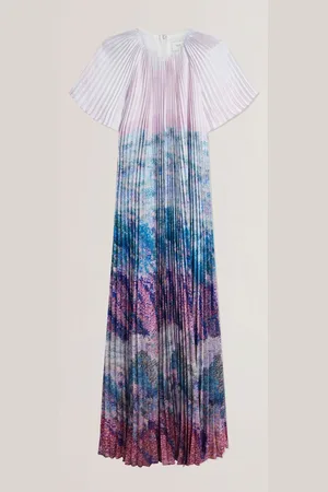 Ted Baker Deeliaa Short Sleeve Pleated Maxi Dress34