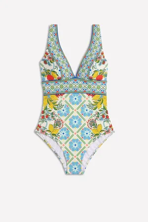 Boden Porto badpak met V-halsEU 44 Regular (UK 16 R)