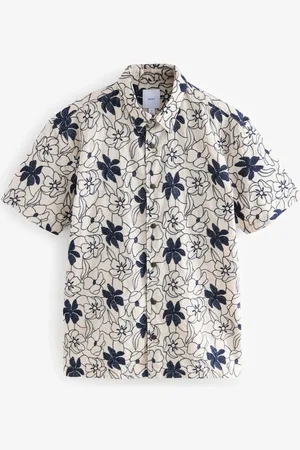 Next Overhemd met korte mouwen en geborduurde bloemen4X-Large