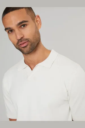 Threadbare Trophy Neck Knitted Polo Shirt2X-Large