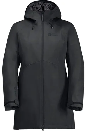 Jack Wolfskin Heidelstein donsjack met capuchon in zwartXL