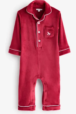 The Little Tailor Rode luxe kerstpyjama voor baby