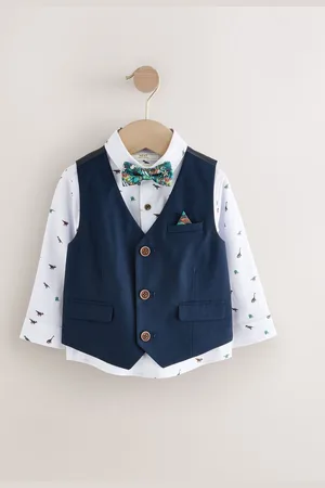 Next Set met gilet, overhemd en vlinderdas (3 mnd- 7 jr)6874cm