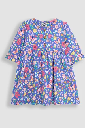 JoJo Maman Bébé Pet in Pocket Button Front Dress8692cm