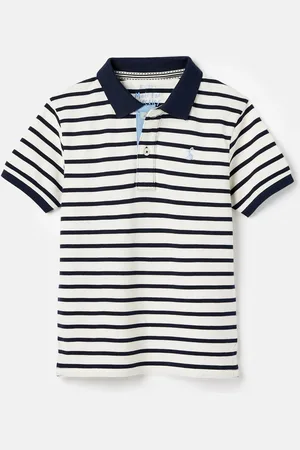 Joules Filbert gestreept piqué poloshirt voor jongens6 Jaar (116cm)