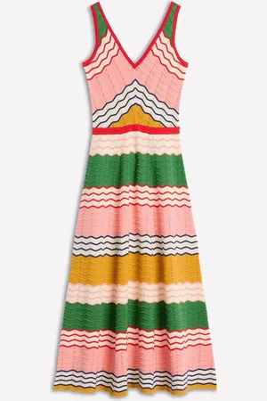 Boden V-Neck Maxi Knitted 100% Cotton Dress42