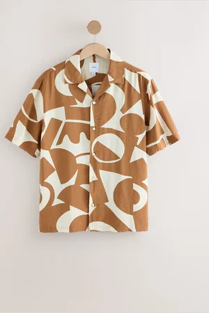 Next Overhemd met textuur, print en korte mouwenX-large
