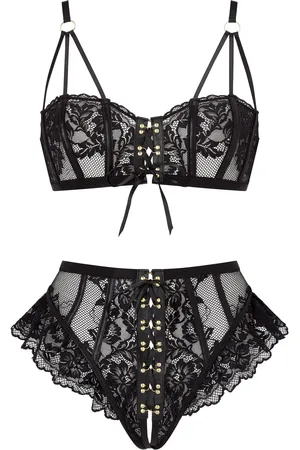 Ann Summers Boudoir Tease Lace Detail Bra SetL