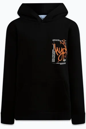 Hype . Graffiti King zwarte hoodies voor jongens122128cm