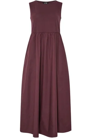 Long Tall Sally 100% Cotton Sleeveless Mixed Fabric Midi Dress42tall