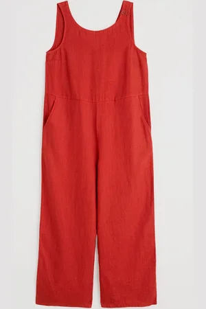 Seasalt Cornwall Salt Air 100% Linen Jumpsuit50